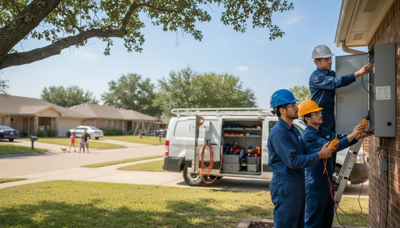 Certified electrician providing emergency electrical services in Hazleton, IA